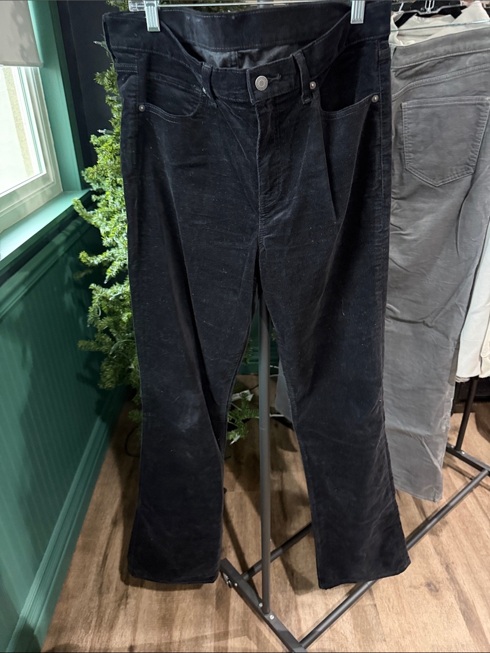 GAP Black Corduroy Boot-Cut Pants